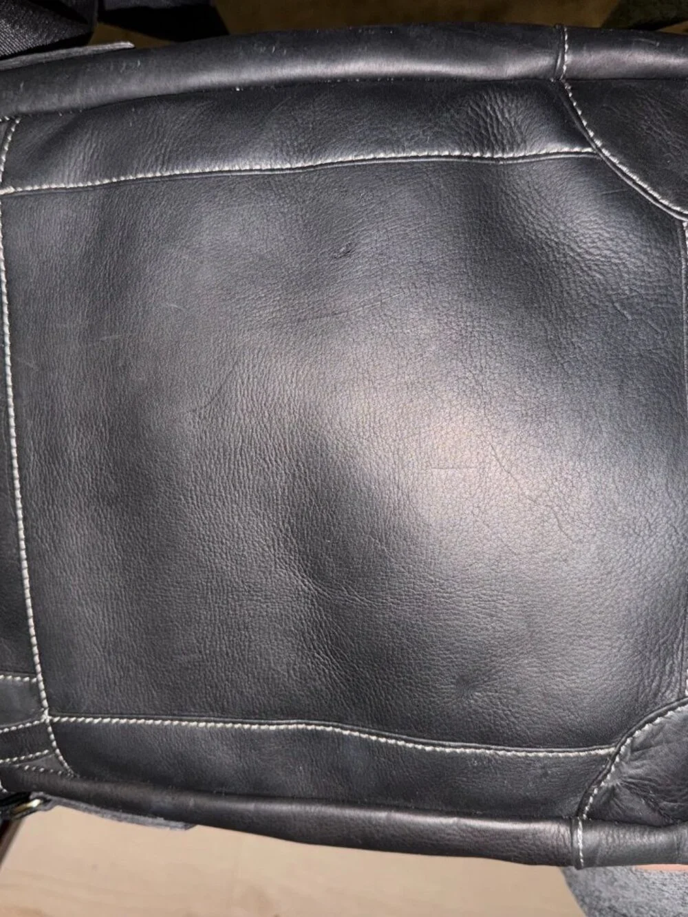 Wilsons Genuine Black Leather Professional Conference Laptop Bag